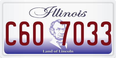 IL license plate C607033