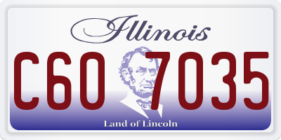 IL license plate C607035