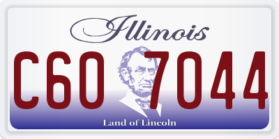 IL license plate C607044