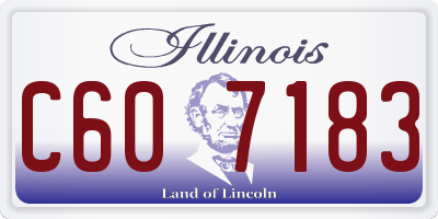 IL license plate C607183