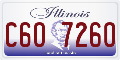 IL license plate C607260