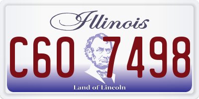 IL license plate C607498