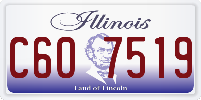 IL license plate C607519