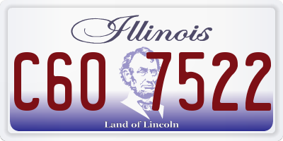 IL license plate C607522