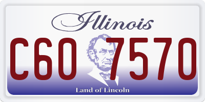 IL license plate C607570