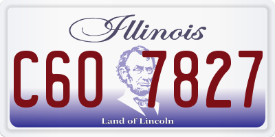 IL license plate C607827