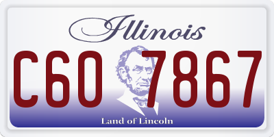 IL license plate C607867