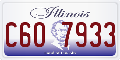 IL license plate C607933