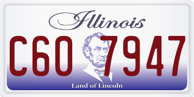 IL license plate C607947