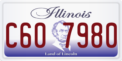 IL license plate C607980