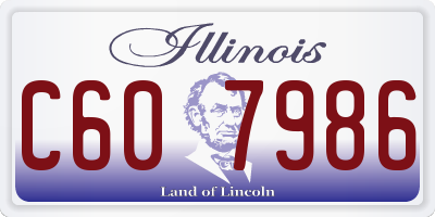 IL license plate C607986