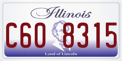 IL license plate C608315