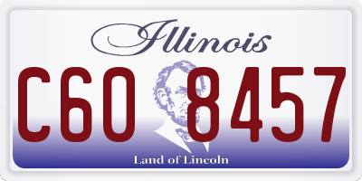 IL license plate C608457