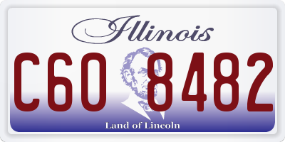 IL license plate C608482