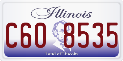 IL license plate C608535