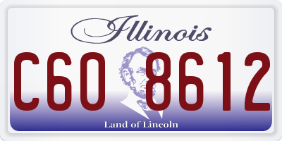 IL license plate C608612