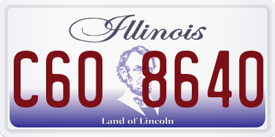 IL license plate C608640