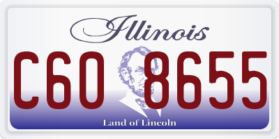 IL license plate C608655