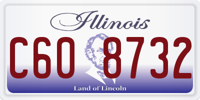 IL license plate C608732