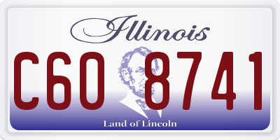 IL license plate C608741