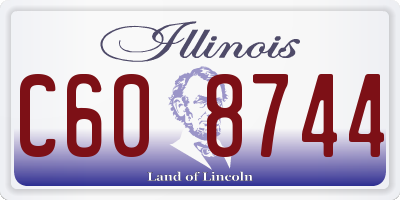 IL license plate C608744
