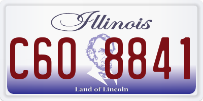 IL license plate C608841