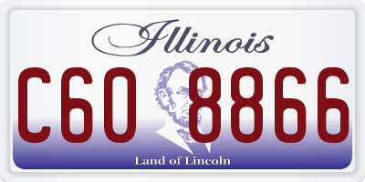IL license plate C608866