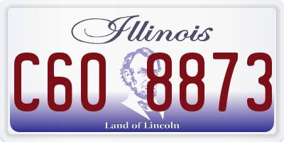 IL license plate C608873