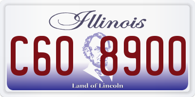 IL license plate C608900
