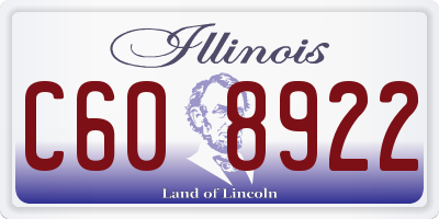 IL license plate C608922