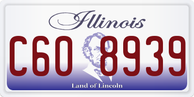 IL license plate C608939