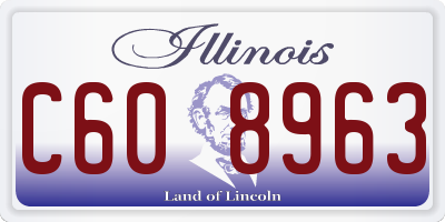 IL license plate C608963