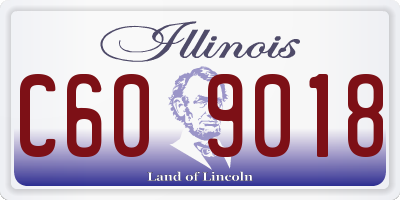 IL license plate C609018