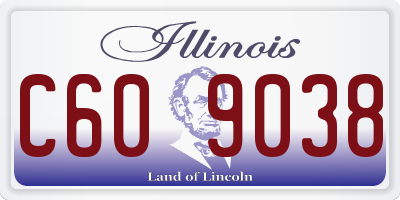 IL license plate C609038