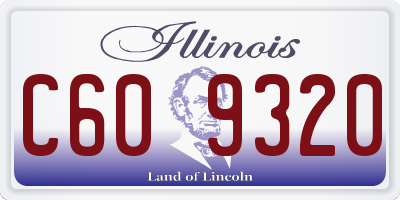 IL license plate C609320