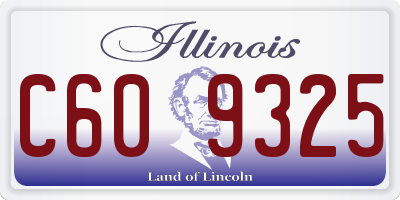 IL license plate C609325
