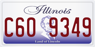 IL license plate C609349