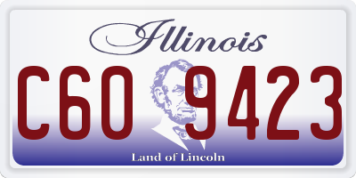 IL license plate C609423