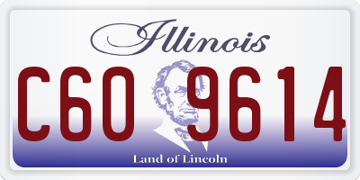 IL license plate C609614