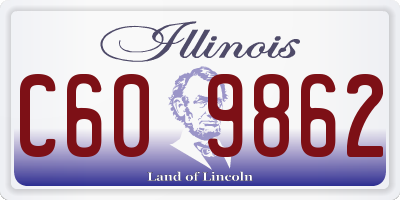 IL license plate C609862