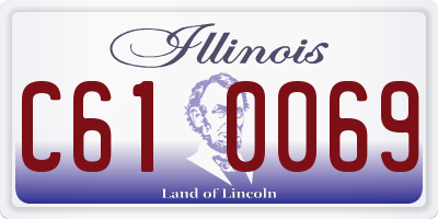 IL license plate C610069