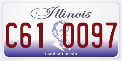 IL license plate C610097