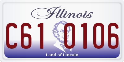IL license plate C610106