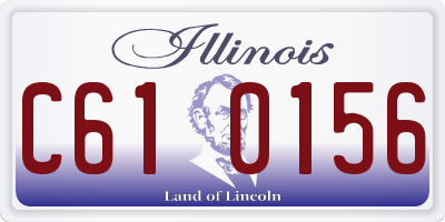 IL license plate C610156
