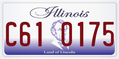 IL license plate C610175