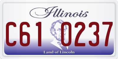 IL license plate C610237