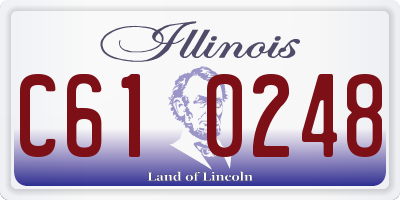 IL license plate C610248