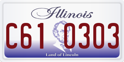 IL license plate C610303