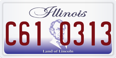 IL license plate C610313