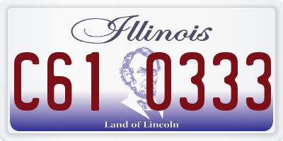 IL license plate C610333